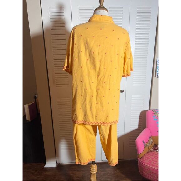 Denim & Co | Women’s | Short’s Outfit | L | Y2K Creamsicle Two Piece Set - Picture 5 of 6